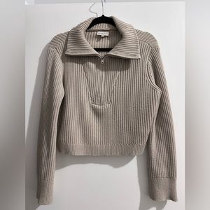 Long sleeve 1/4 zip sweater